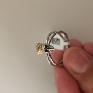 .925 Sterling Silver Skull Ring